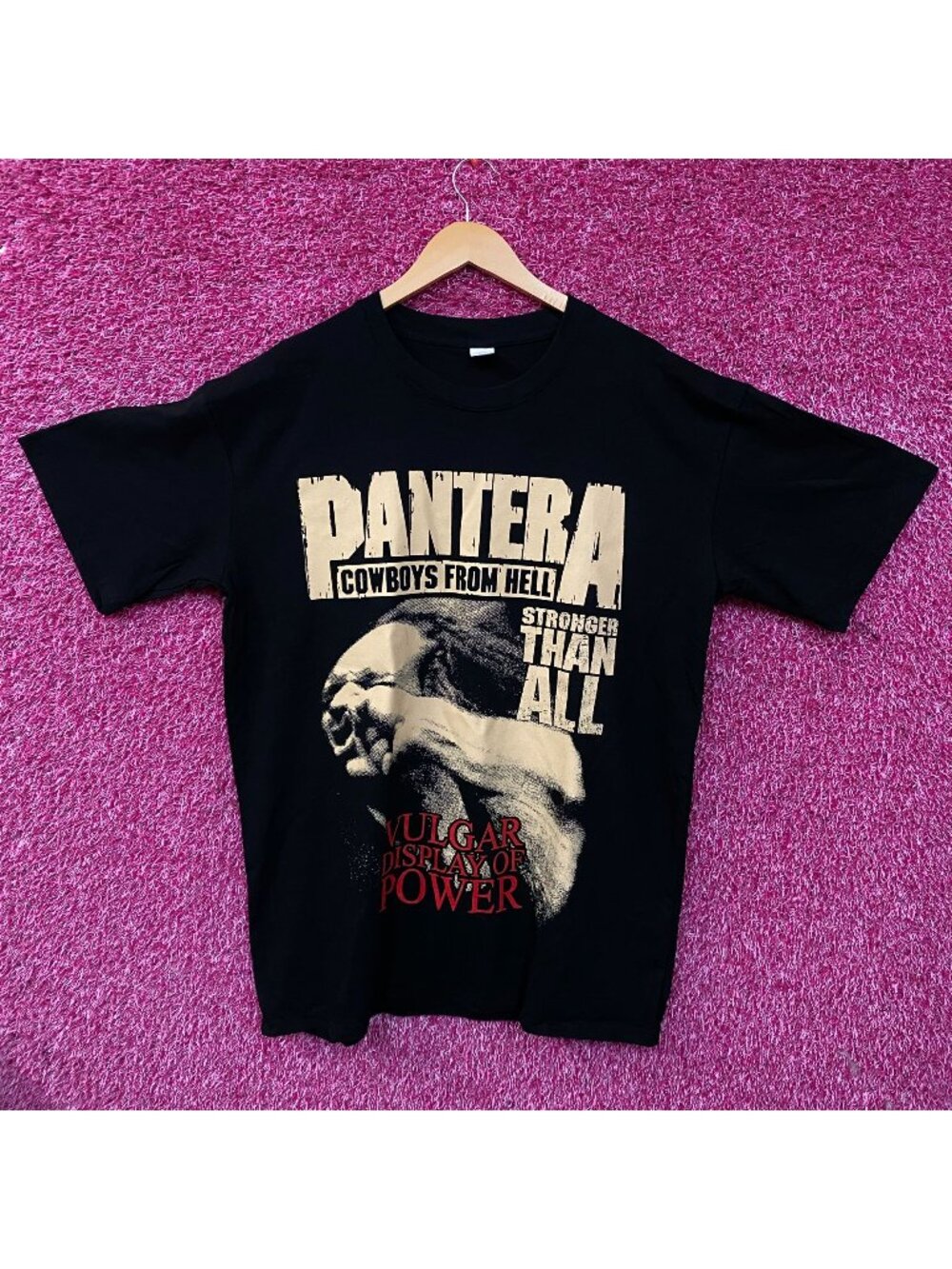 Pantera Vulgar Display of Power "Stronger Than All" Metal Band T-Shirt XL